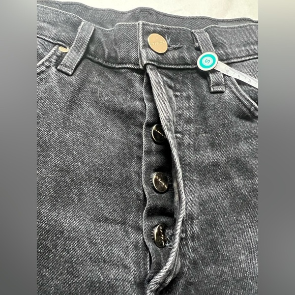 Goldsign Black The High Rise Slim Jeans in Color: Used Black Size 25 - Picture 8 of 10